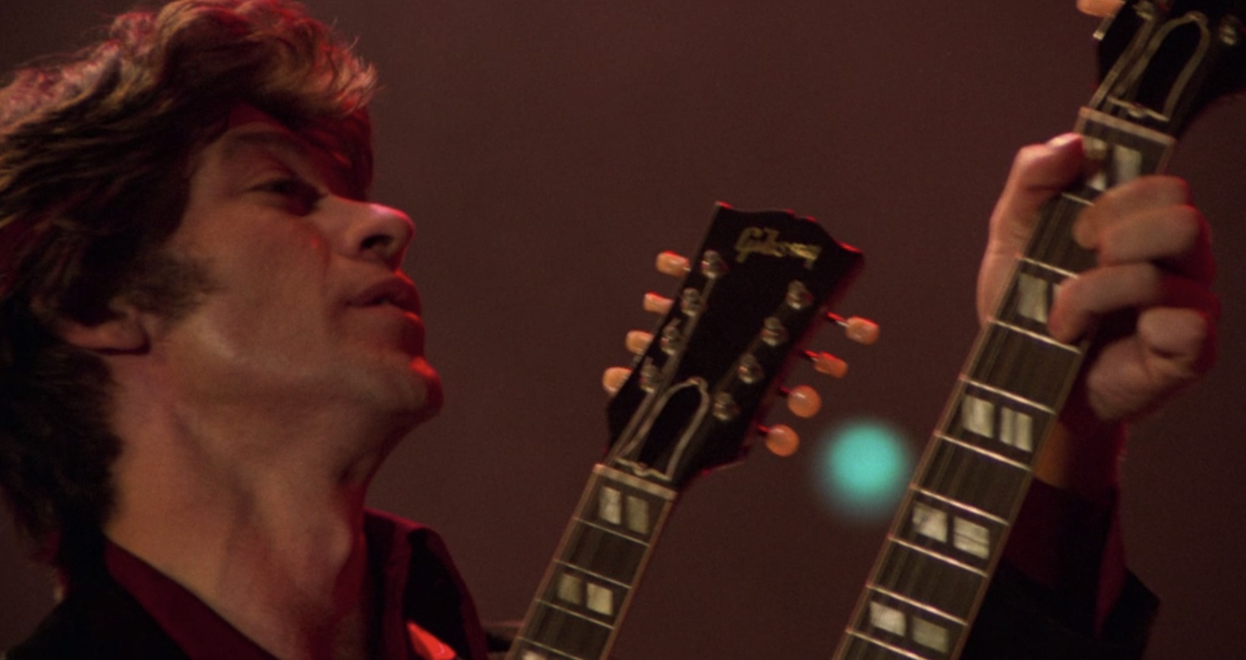 Robbie Robertson with the double-neck